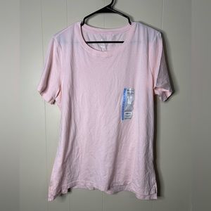 NWT Womens Crewneck Light Pink Tee